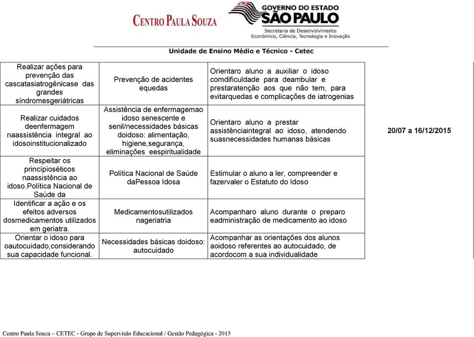 Orientar o idoso para oautocuidado,considerando sua capacidade funcional.