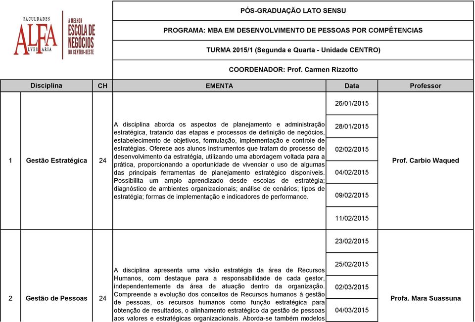 definição de negócios, estabelecimento de objetivos, formulação, implementação e controle de estratégias.