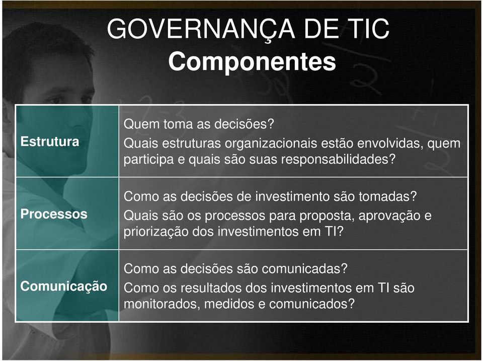 Processos Como as decisões de investimento são tomadas?