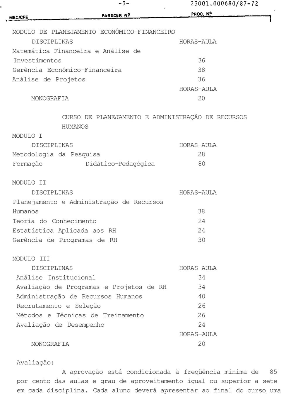 Estatística Aplicada aos RH 24 Gerência de Programas de RH 30 MODULO III Análise Institucional 34 Avaliação de Programas e Projetos de RH 34 Administração de Recursos Humanos 40 Recrutamento e