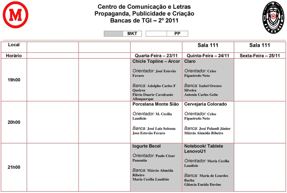 Cecilia Laudisio Banca: José Luiz Solsona Jose Estevão Orientador: Celso Figueiredo Neto Banca: Isabel Orestes Silveira Antonio Carlos Gobe Cervejaria Colorado Orientador: