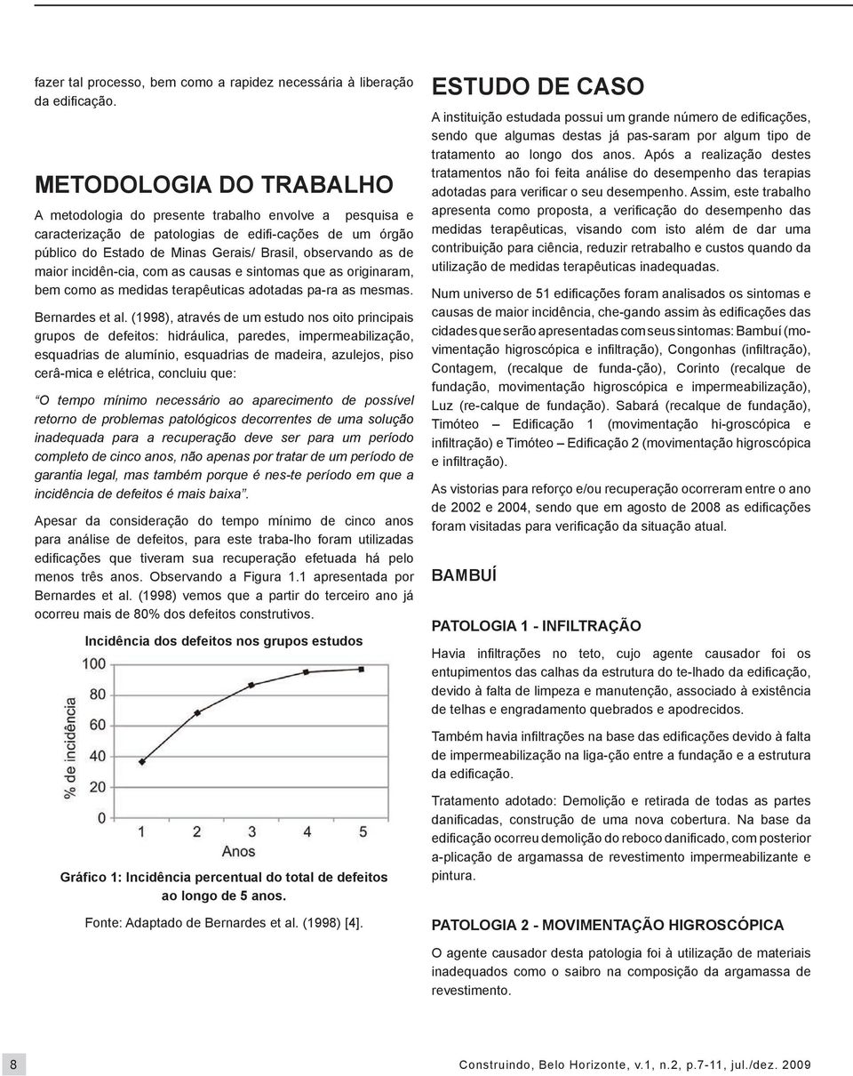 maior incidên-cia, com as causas e sintomas que as originaram, bem como as medidas terapêuticas adotadas pa-ra as mesmas. Bernardes et al.