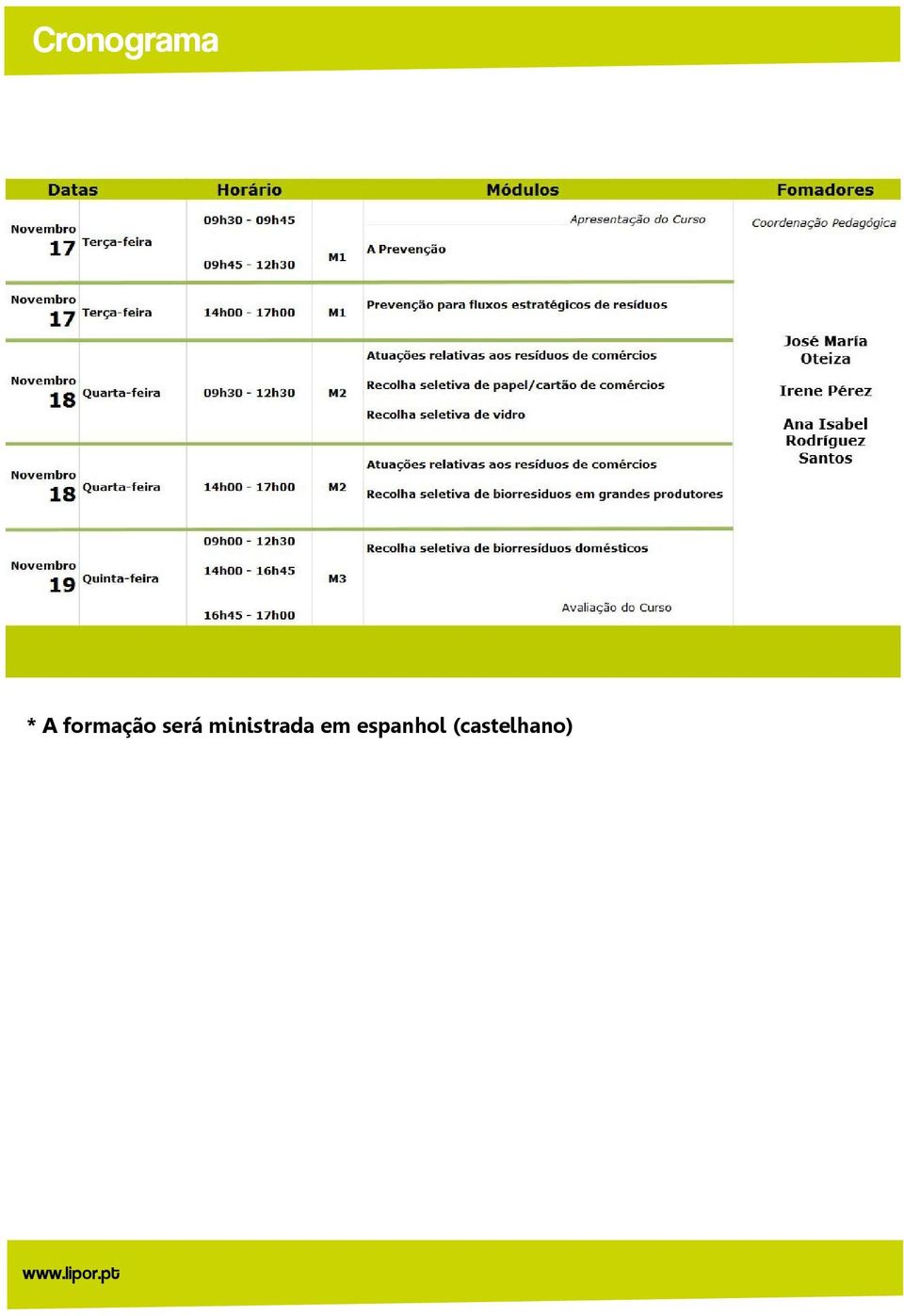 ministrada em