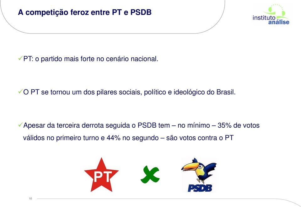 O PT se tornou um dos pilares sociais, político e ideológico do Brasil.