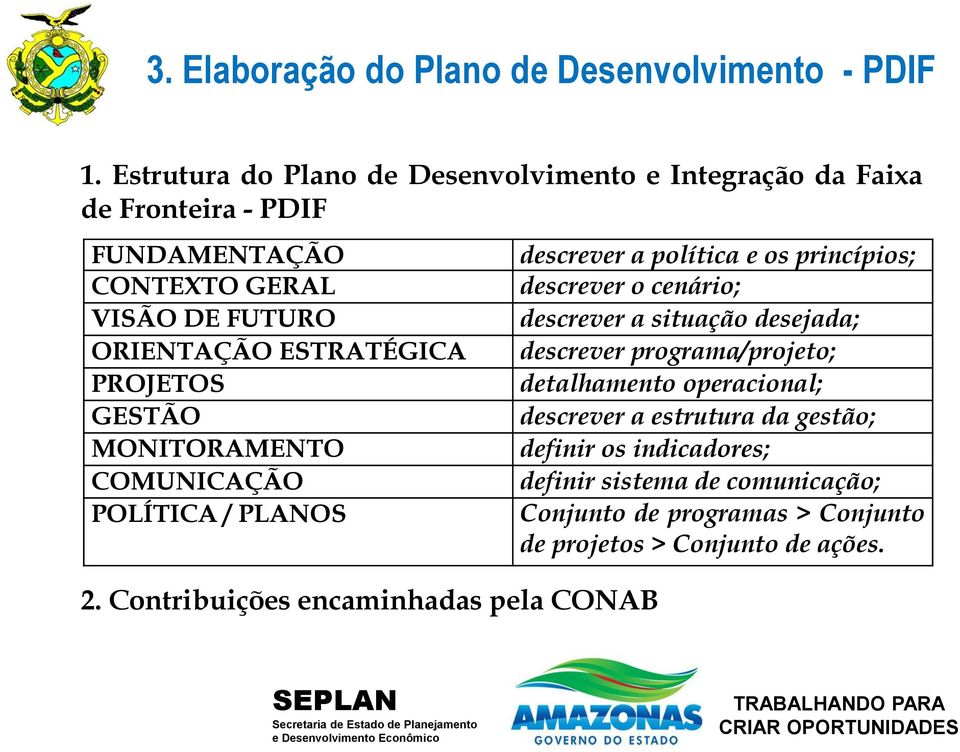 PROJETOS GESTÃO MONITORAMENTO COMUNICAÇÃO POLÍTICA / PLANOS 2.