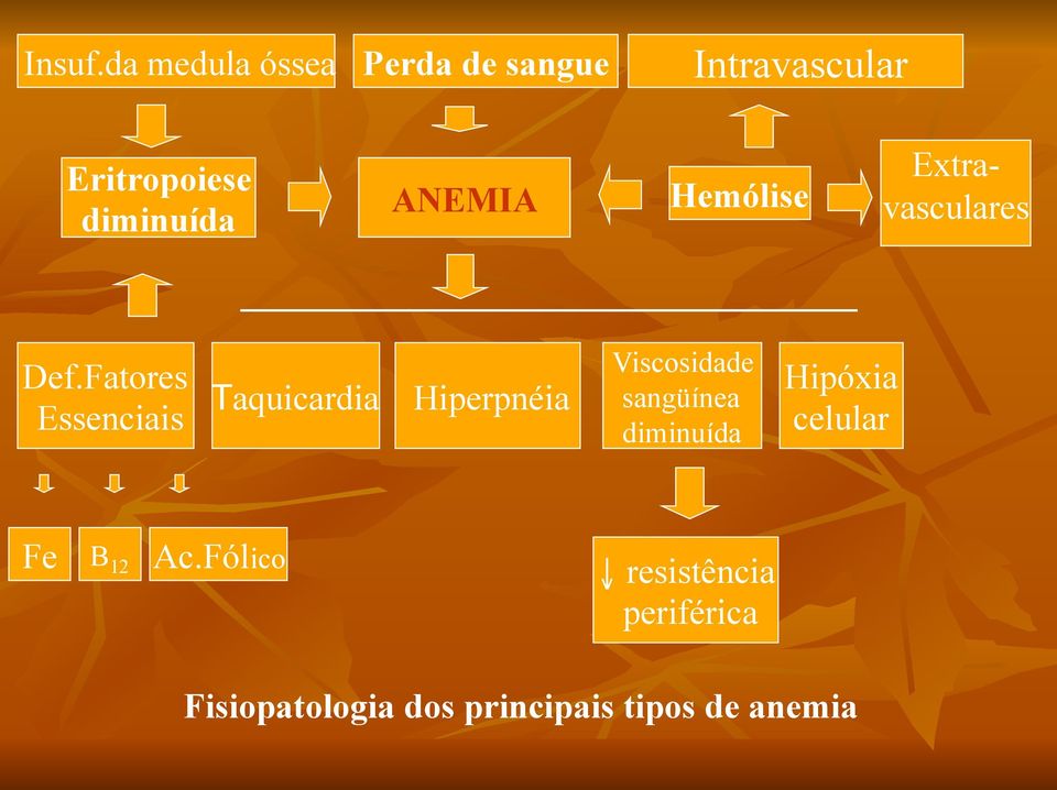 ANEMIA Hemólise Extravasculares Def.