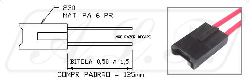 Porta Fusível Lamina Encaixe Mini Porta Fusível Lamina Encaixe Mini Código ALF230PA Granel múltiplos de 100 peças Lote mínimo