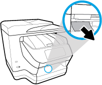 Para eliminar um atolamento de papel da Bandeja 1 1. Retire completamente da impressora a Bandeja 1. 2. Verifique o espaço na impressora onde a bandeja de entrada estava.