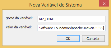 Figura 14 - Pasta onde está localizado o maven e tomcat 8 Configurar as variáveis de ambiente do Maven Após instalar corretamente o maven na máquina, é preciso configurar suas variáveis de ambiente