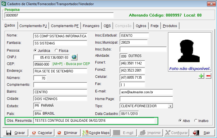 83813 - Obs. resumida na tela de agrupamento de duplicata REA SSPlus 8.0 33 Realizada melhoria no SS Plus onde foi adicionado o campo Obs.