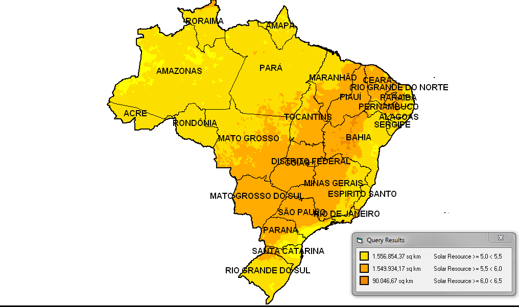 Referências (como ARVIZU et al, 211) consideram valor mínimo de 1 kwh(ano)/kw para viabilidade econômica, o que indica imenso potencial para o