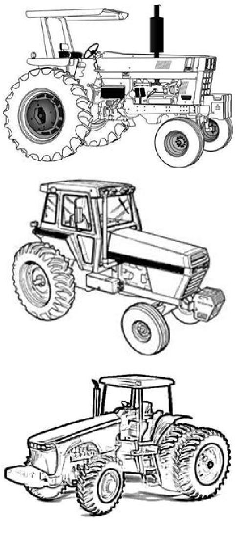 Trator agrícola estreito: trator de pequeno porte destinado à produção de frutas, café e outras aplicações nas quais o espaço é restrito e utilizado para implementos de pequeno porte.