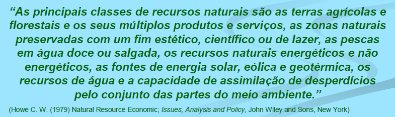 O que são os Recursos Naturais?