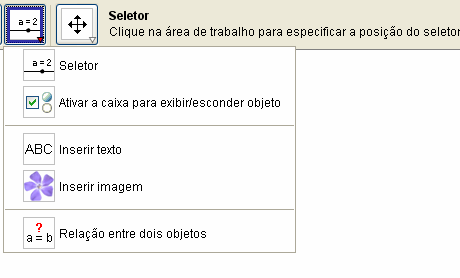 6 Clicando na seta do botão, ampliado ou reduzido a partir de um ponto por um determinado fator.