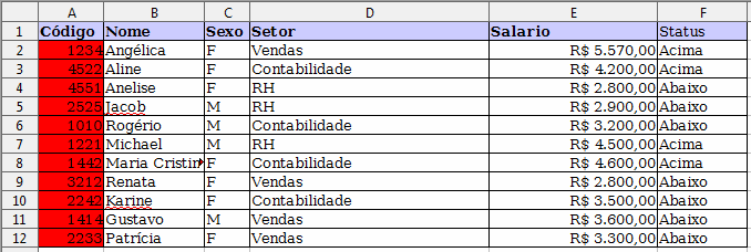 Exercício 5 Altere o exercício anterior para os casos abaixo, caso o IMC seja menor que 18,5, normal caso o IMC esteja entre 18,5 e 24 e acima caso o IMC seja maior que 24.