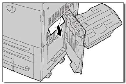 Impressora digital em cores Xerox 700 Solução de problemas Inversor (Tampa Inferior Direita) Esta seção descreve como eliminar atolamentos de papel na Tampa Inferior