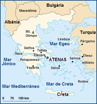 A Grécia Antiga não formava um Estado unificado, mas sim um