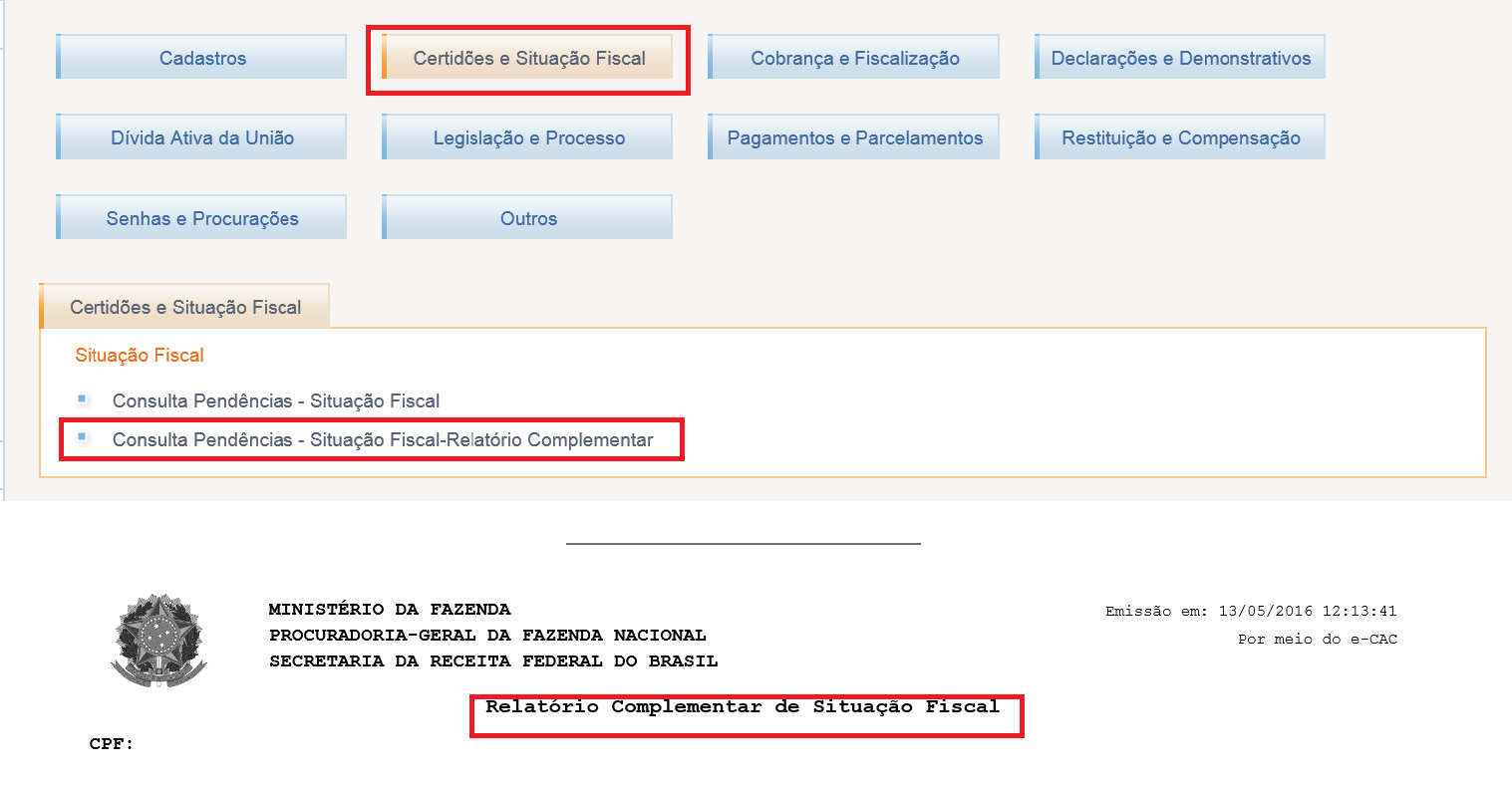 PESQUISA PRÉVIA NO E-CAC DE DEBCADs A SEREM INCLUÍDOS NAS MODALIDADES PREVIDENCIÁRIAS Os débitos previdenciários, recolhidos por meio da Guia da Previdência Social GPS poderão compor o parcelamento