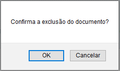 Exclusão de Portaria A exclusão de um documento temporário do sistema torna impossível sua recuperação.