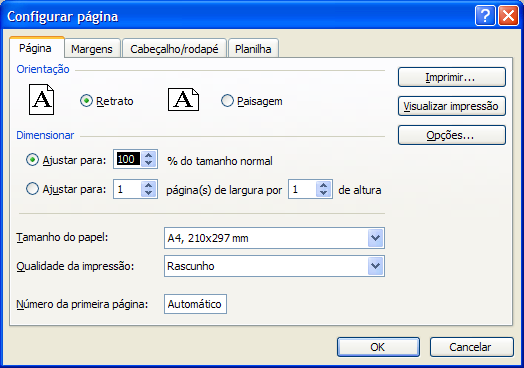 9 2ª dica: A opção Dimensionar funciona de forma semelhante à função Zoom do menu exibir a diferença é que na opção Dimensionar reduzimos o tamanho de nossa planilha - sem precisar alterar tamanho de