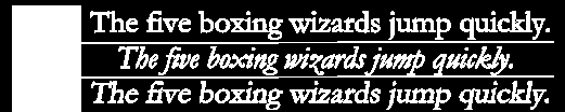 Exemplos de Valores Exemplos font-style normal Italic oblique