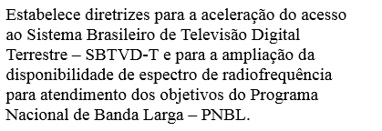 A ANTECIPAÇÃO DO SWITCH OFF PORTARIA Nº 14, DE 6 DE FEVEREIRO DE 2013 RESOLVE: Art.