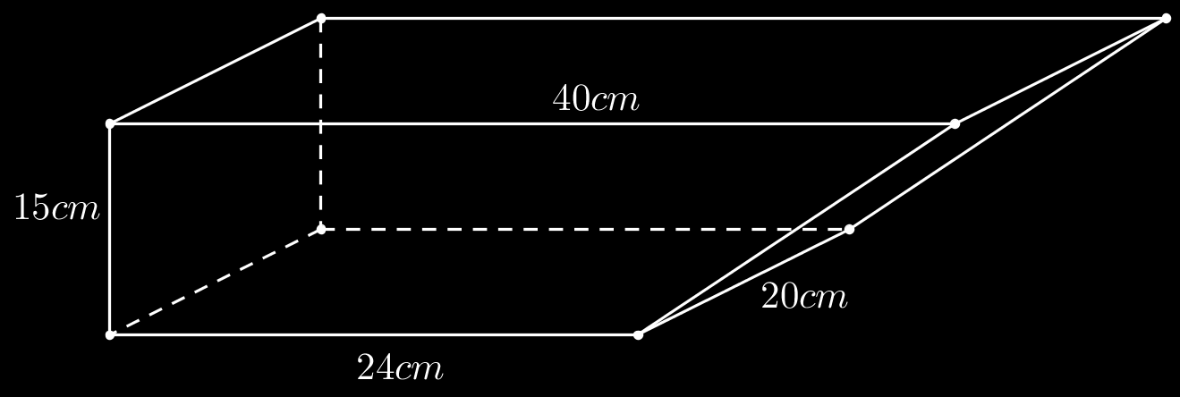 3 Exercícios de Aprofundamento e de Exames Exercício 18. Um paralelepípedo reto retângulo tem suas dimensões formando uma progressão aritmética de razão 4cm.