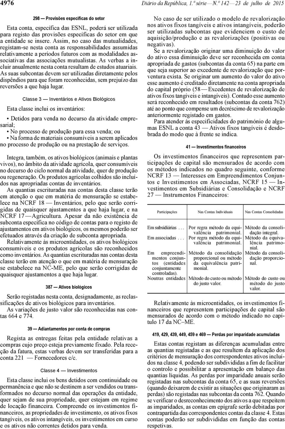 Assim, no caso das mutualidades, registam -se nesta conta as responsabilidades assumidas relativamente a períodos futuros com as modalidades associativas das associações mutualistas.