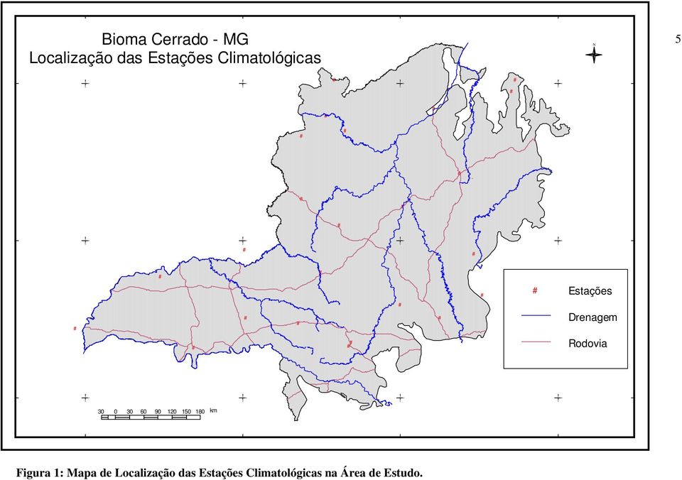 30 60 90 120 150 180 Kilometers km Figura 1: Mapa