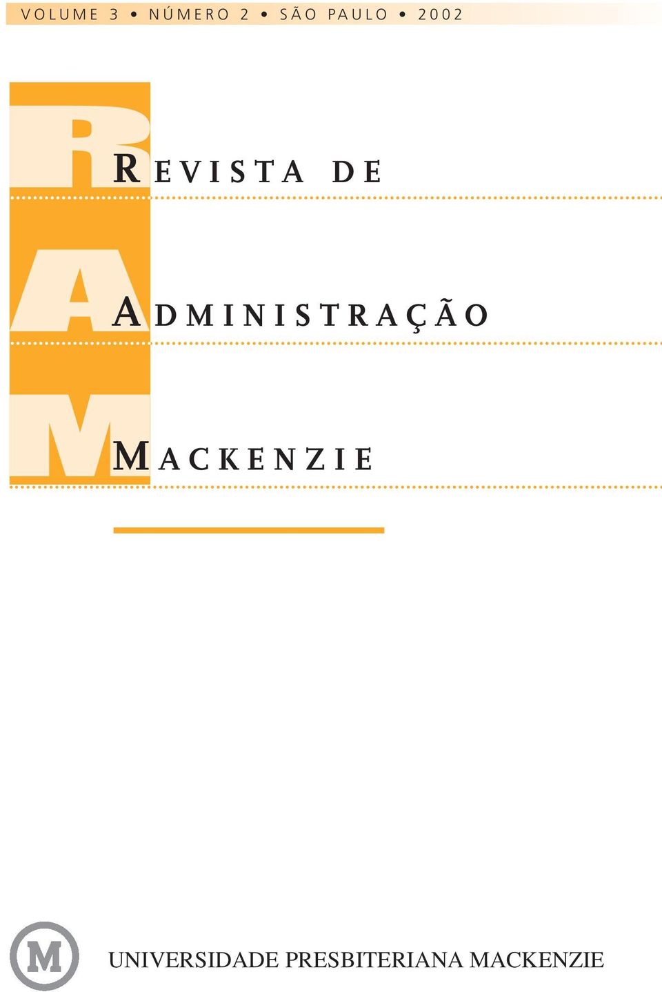 DMINISTRAÇÃO M ACKENZIE