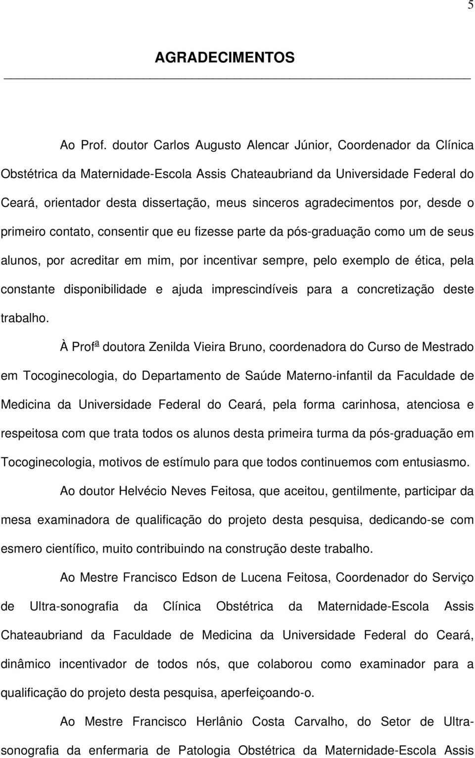 agradecimentos por, desde o primeiro contato, consentir que eu fizesse parte da pós-graduação como um de seus alunos, por acreditar em mim, por incentivar sempre, pelo exemplo de ética, pela