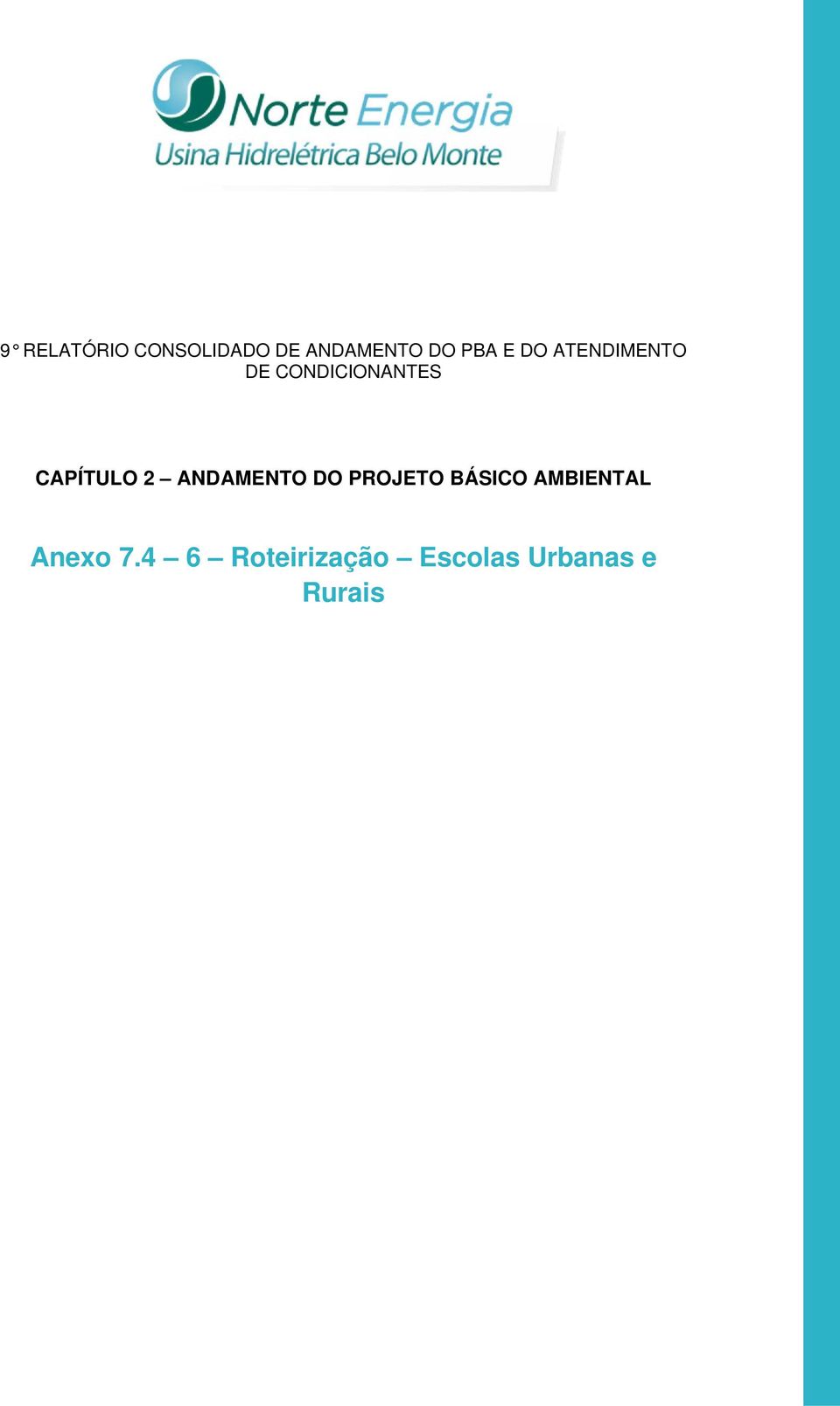 2 ANDAMENTO DO PROJETO BÁSICO AMBIENTAL