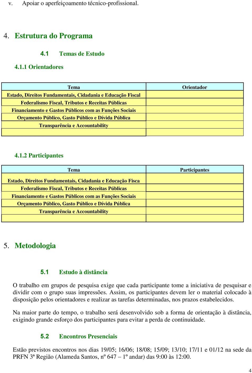 Público, Gasto Público e Dívida Pública Transparência e Accountability Orientador 4.1.