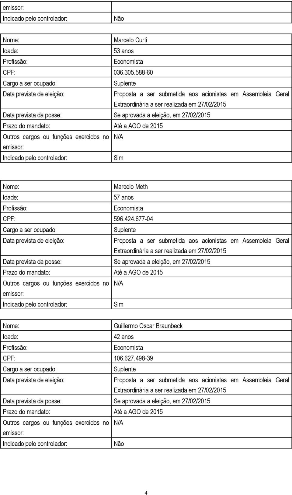 Economista CPF: 596.424.