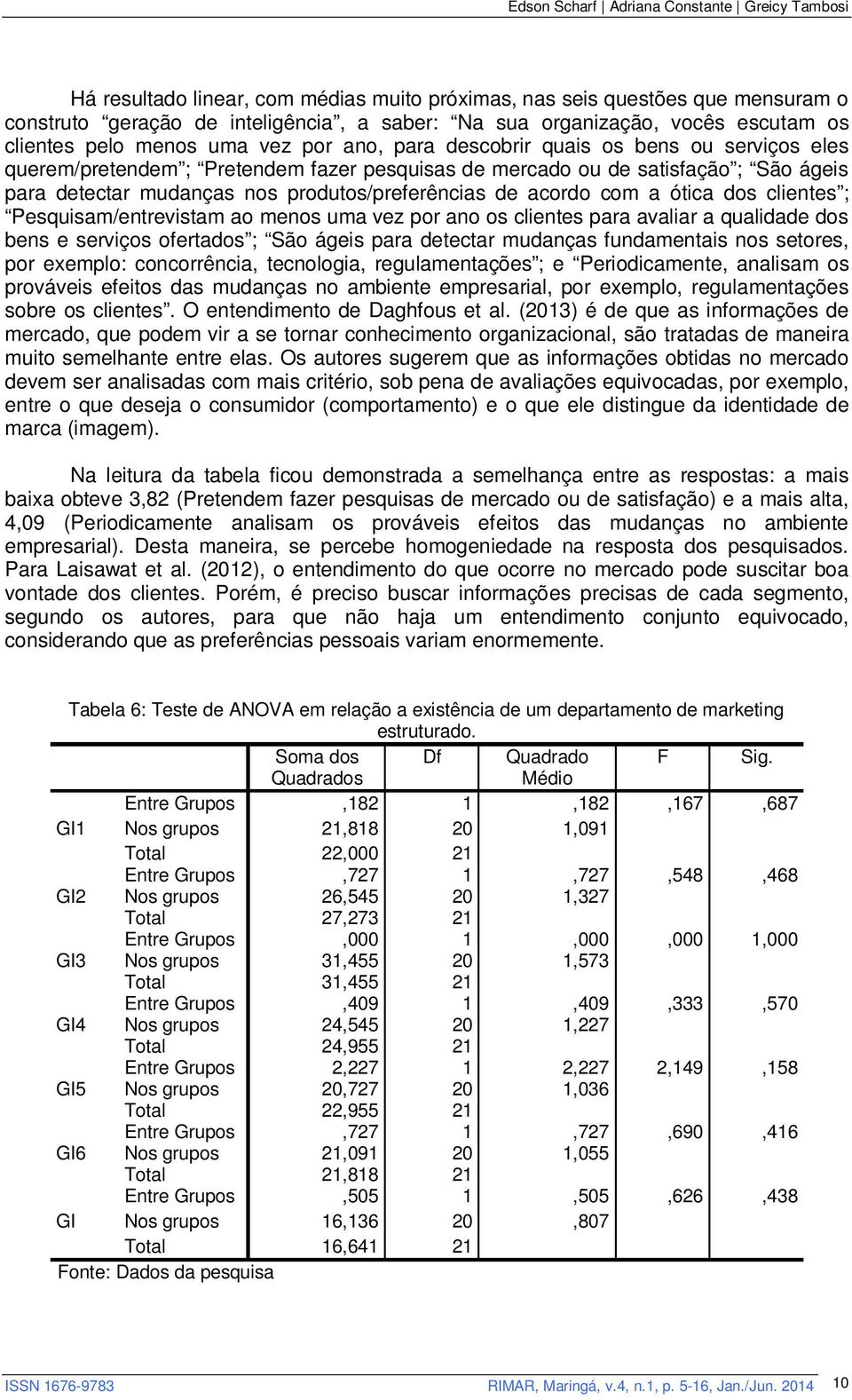 mudanças nos produtos/preferências de acordo com a ótica dos clientes ; Pesquisam/entrevistam ao menos uma vez por ano os clientes para avaliar a qualidade dos bens e serviços ofertados ; São ágeis