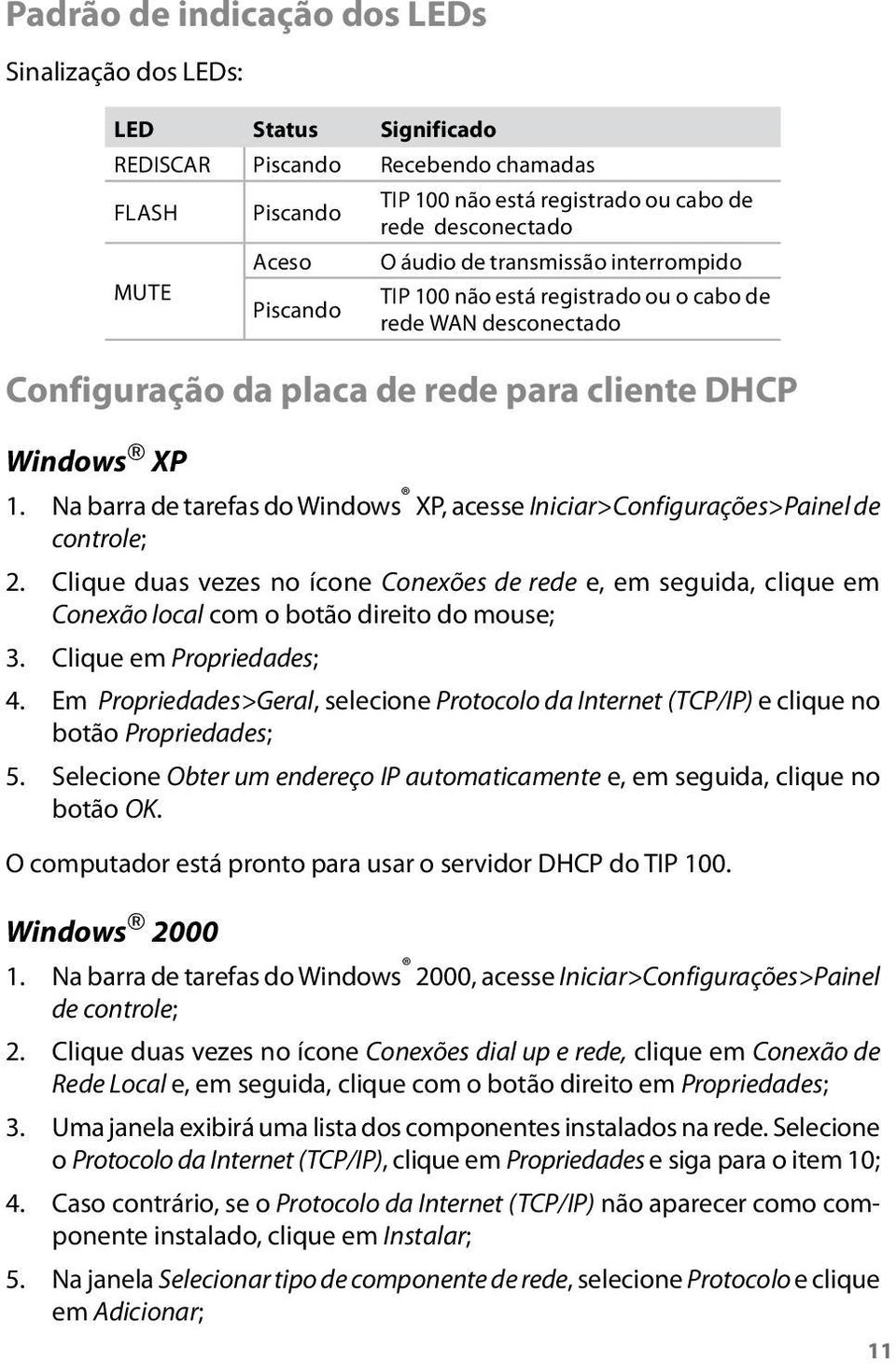 Na barra de tarefas do Windows XP, acesse Iniciar>Configurações>Painel de controle; 2.