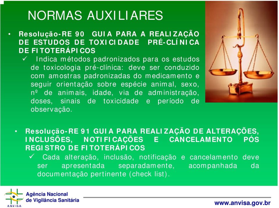 administração, doses, sinais de toxicidade e período de observação.