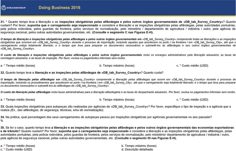 fronteira, pelos serviços de normalização, pelo ministério / departamento de agricultura / indústria / outro, pela agência de segurança nacional, pelos outras autoridades governamentais, etc.