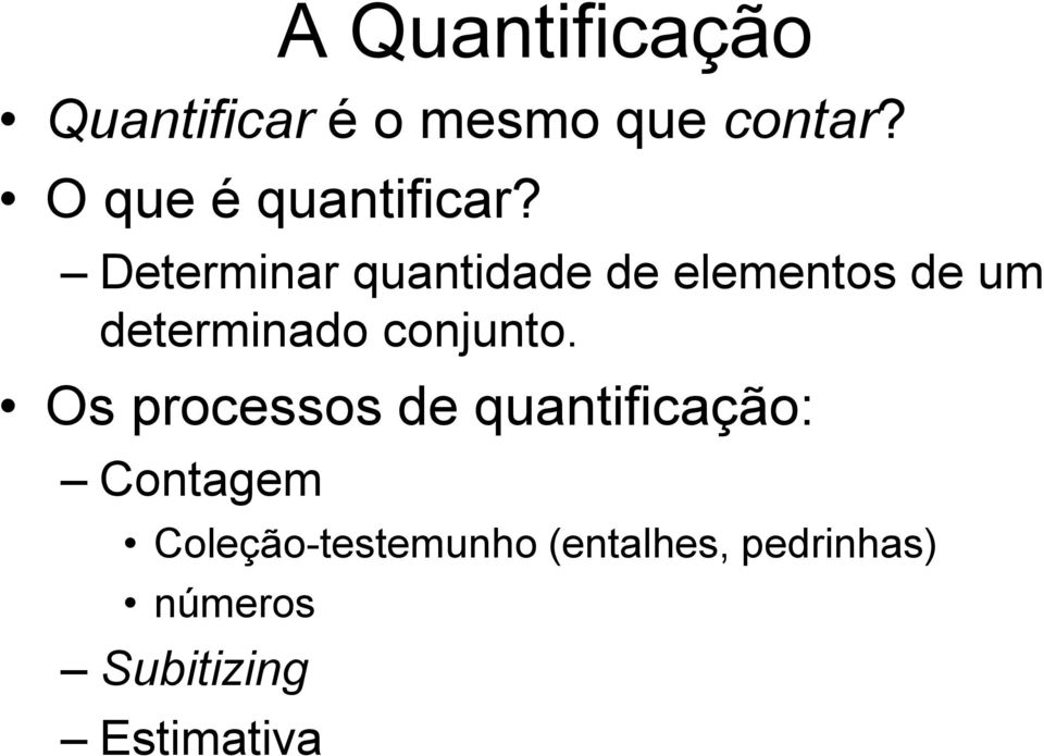 Determinar quantidade de elementos de um determinado