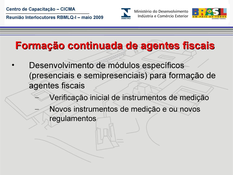 formação de agentes fiscais Verificação inicial de