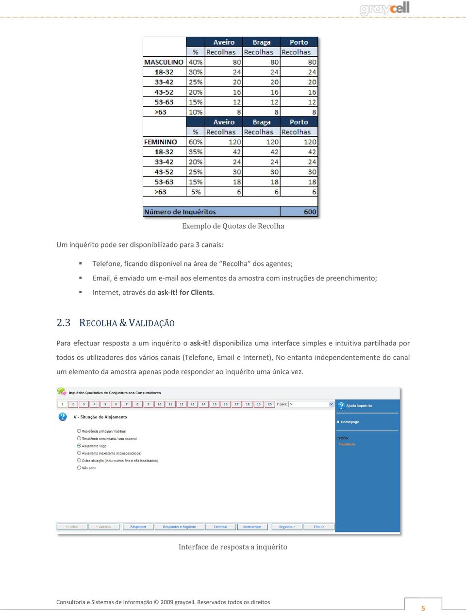 3 RECOLHA & VALIDAÇÃO Para efectuar respsta a um inquérit ask-it!