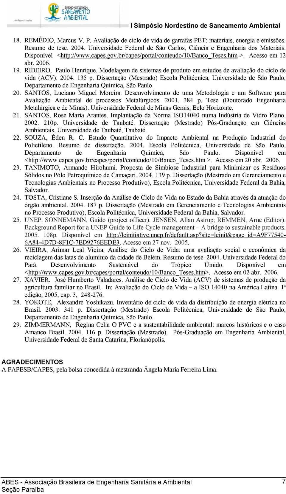 Modelagem de sistemas de produto em estudos de avaliação do ciclo de vida (ACV). 2004. 135 p.