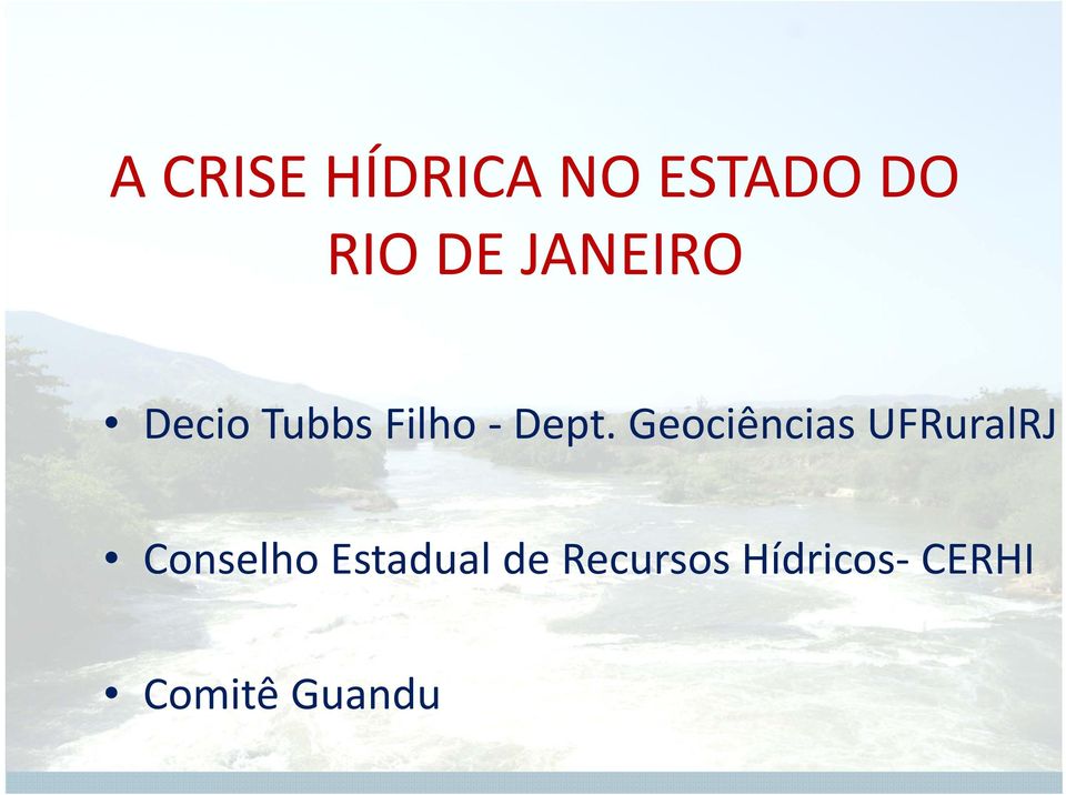 Geociências UFRuralRJ Conselho