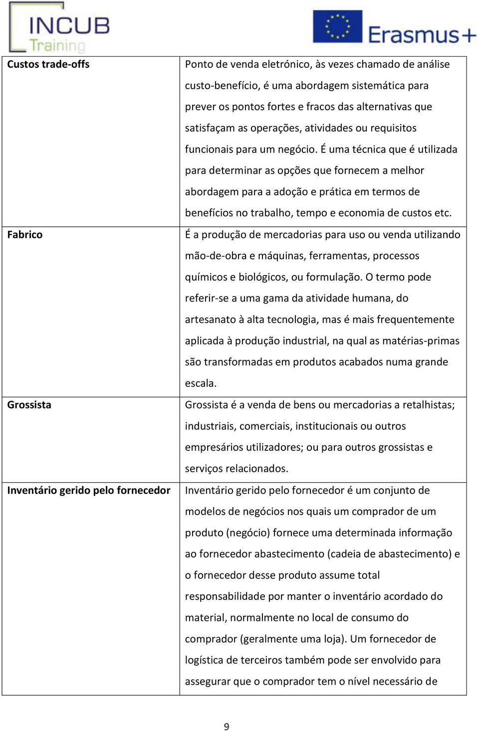 É uma técnica que é utilizada para determinar as opções que fornecem a melhor abordagem para a adoção e prática em termos de benefícios no trabalho, tempo e economia de custos etc.