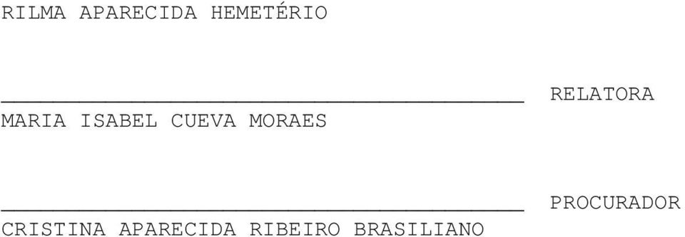 MORAES PROCURADOR CRISTINA