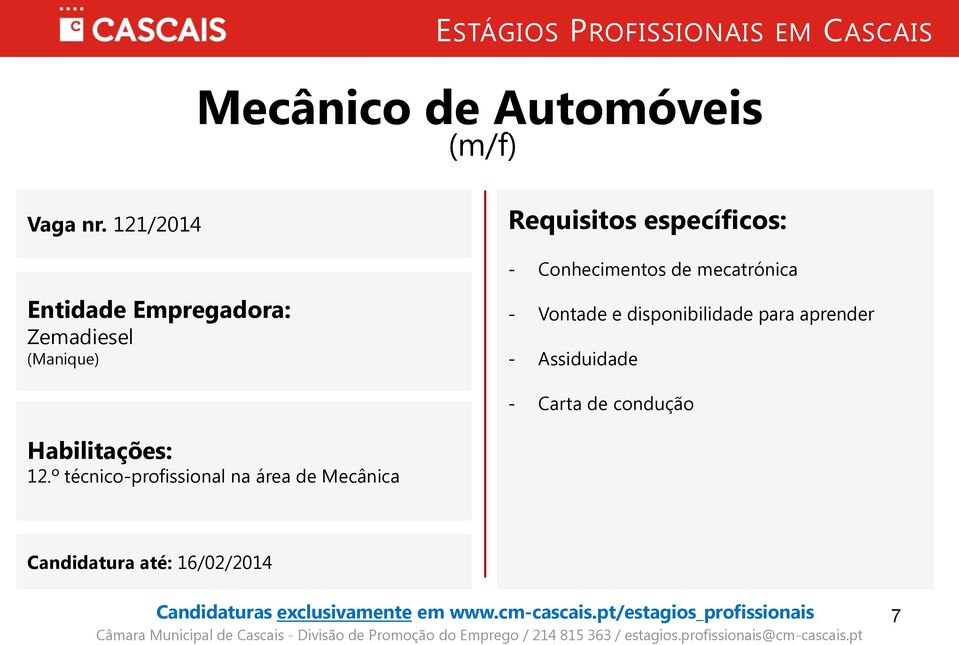 (Manique) - Vontade e disponibilidade para aprender -