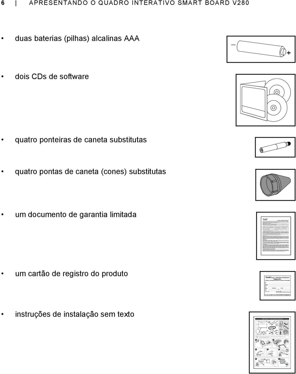 substitutas quatro pontas de caneta (cones) substitutas um documento de