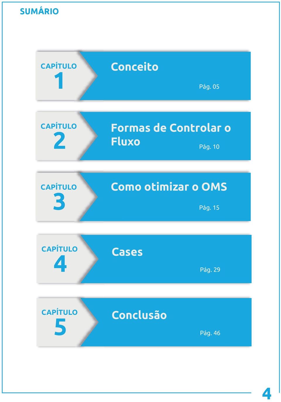 Pág. 10 CAPÍTULO 3 Como otimizar o OMS Pág.