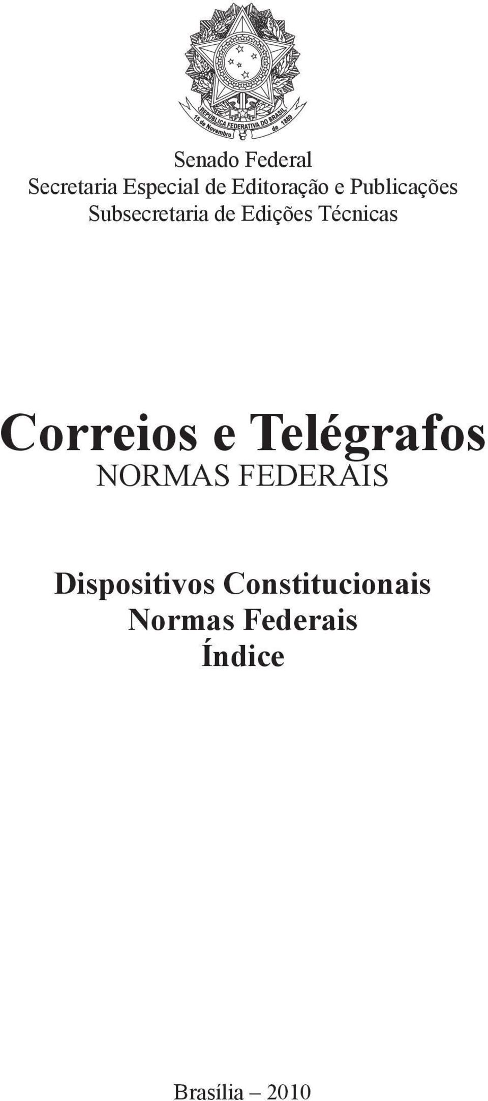 Correios e Telégrafos Normas federais