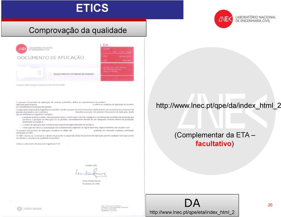 (Complementar da ETA facultativo)